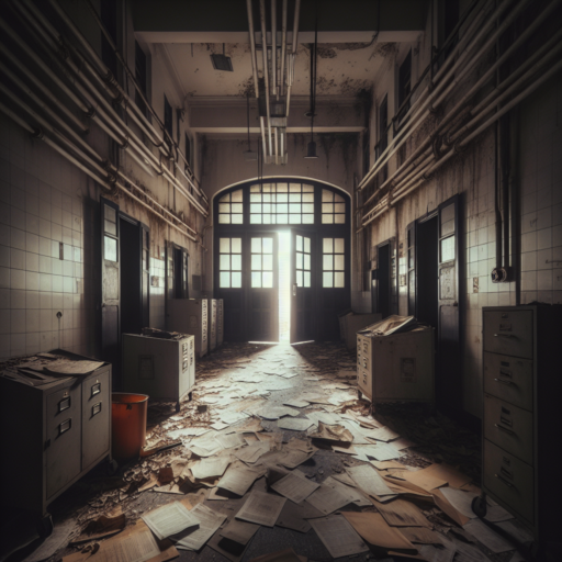 El Hospital Old Changi Singapur: Corredores abandonados